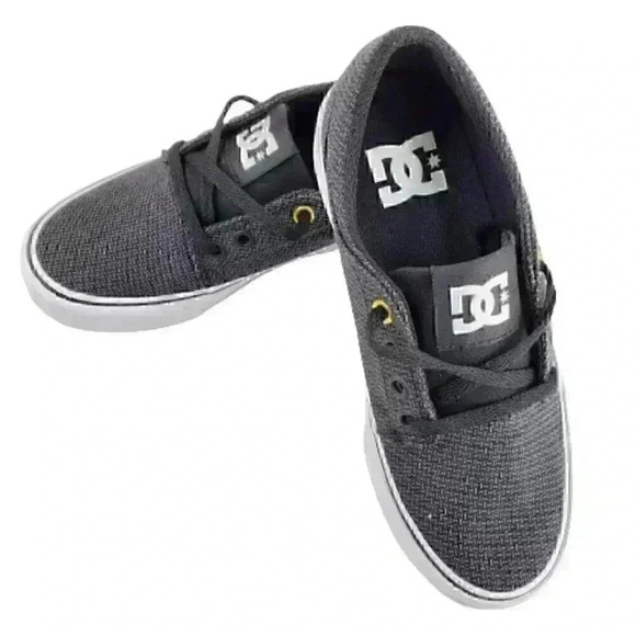 DC Trase TX SE Skate Shoe Youth Size1 Gray/Whit - Picture 11 of 12